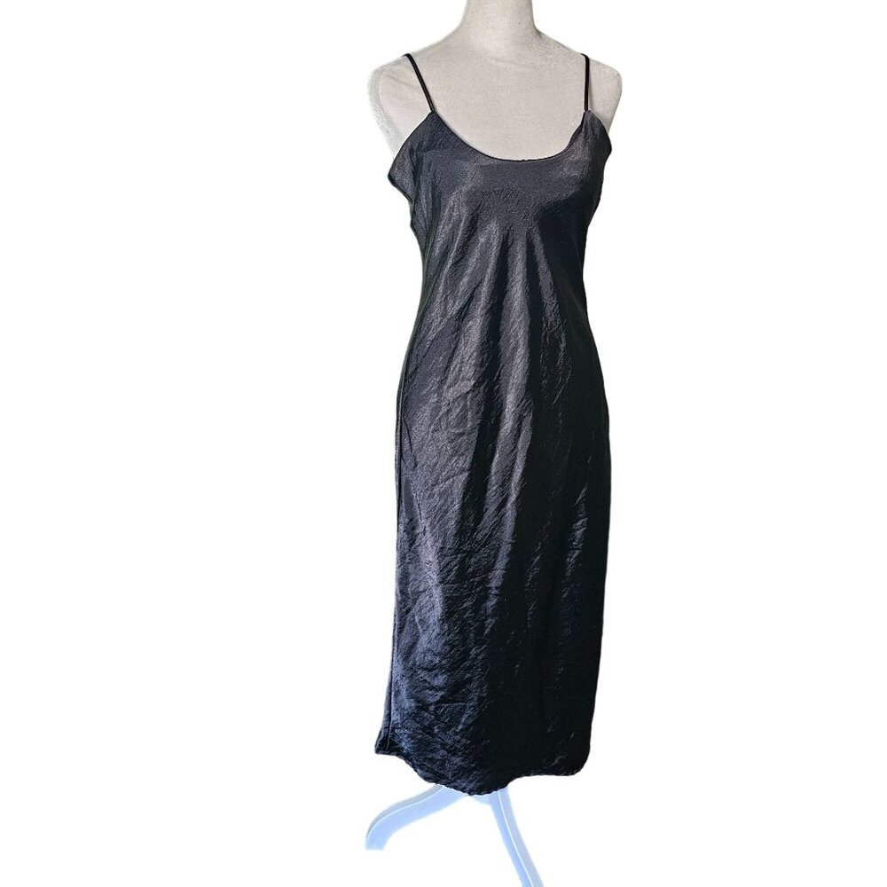 Urban Outfitters Women's Black Slip Dress Nightgown Midi size Small Petite